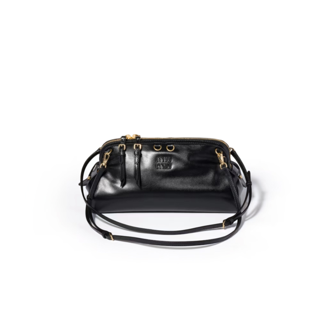M1v M1v caprice glossy leather clutch 5bf130 (28*14.5*10cm)